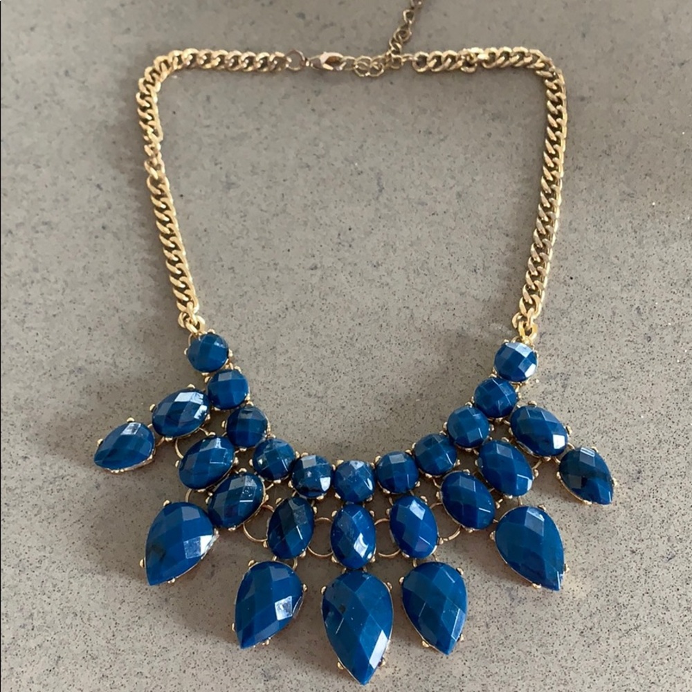 Necklace (Gold/Navy)